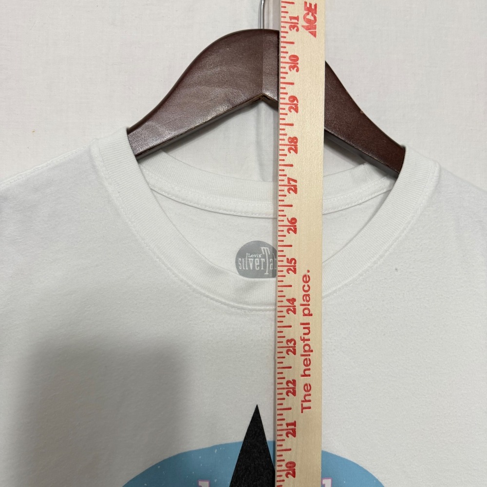 Levi's‎ SilverTab Graphic T-Shirt Mens Large White Relaxed Fit Logo - Picture 6 of 8
